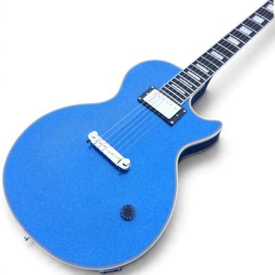 Custom Crown Billie Joe Pacific Blue Sparkle Single Pickups Electric Guitar