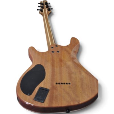 Custom Onyx Regius Gothic Browne Monolith Black Matte Red Grain Guitar - Image 5