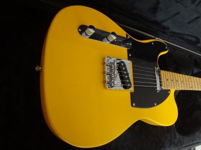 Custom Regent Jeff Beck Graffiti Yellow Finish Electric Guitar - Image 7