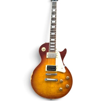 Custom Crown Gary Moore Iced Tea Burst Flamed Maple Top Electric Guitar