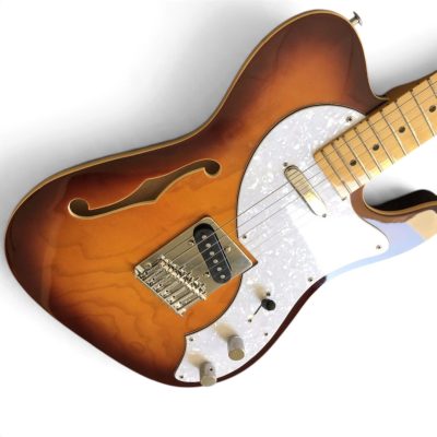 Custom Regent Thinline Fhole Mayfield Tobacco Burst Electric Guitar - Image 2