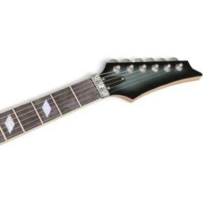 Custom Axis Iceman Gray Sunburst STM3 Sam Totman Floyd Rose Tremolo Guitar - Image 4