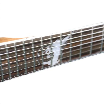 Custom Onyx Regius Blue Burst Burl Maple Top 6 String Electric Guitar - Image 6