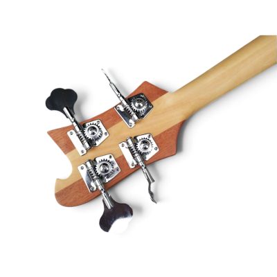 Custom Nova 4001 Naturalglo 4 String Bass Reversed Headstock - Image 4