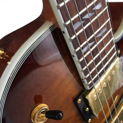 Custom Crown Heritage Cherry Sunburst Flame Maple Top Slim Tapered Neck Floyd Rose Tremolo Guitar - Image 6