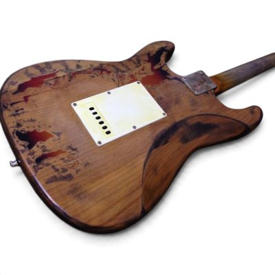 Custom Regent SRV Heavy Aged Relic Distressed Stevie Ray Tobacco Sunburst Guitar - Image 3