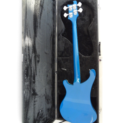 Custom Nova 4003 Checkerboard Bindings Blue 4 String Bass - Image 6