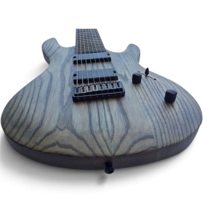 Custom Titan Holcomb Satin Rusty Grey 8 String Guitar - Image 4