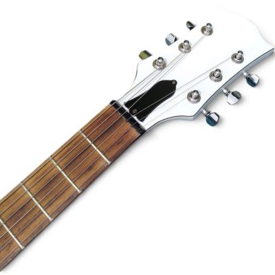Custom Crown White Finish Buckethead Electric Guitar Push Button Kill Switch - Image 8