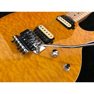 Custom Aether Wolfgang Axis Amber Quilt Maple Top Floyd Rose Tremolo Guitar - Image 8