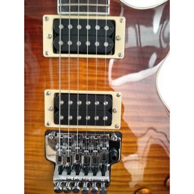 Custom Crown 1960 Iced Tea Flame Maple Top Slim Tapered Neck Profile Floyd Rose Tremolo Guitar - Image 7