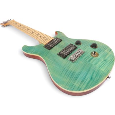 Custom Monarch SE Teal Green Burst Flame Maple Top Guitar - Image 4