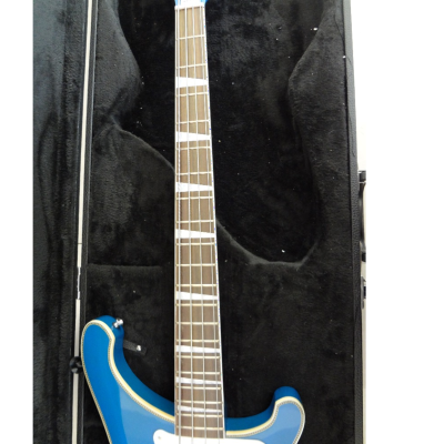 Custom Nova 4003 Checkerboard Bindings Blue 4 String Bass - Image 5