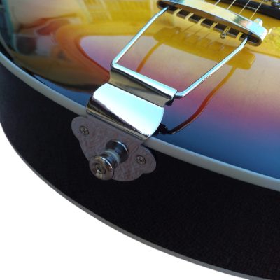 Custom Crown Vintage Sunburst ES125 Single P90 Pickups Hollow Body Electric Guitar - Image 6