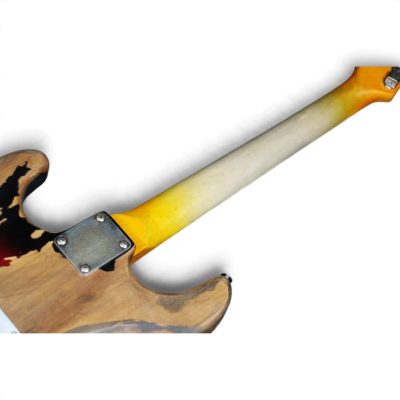 Custom Regent SRV Heavy Aged Relic Distressed Stevie Ray Tobacco Sunburst Finish Guitar - Image 8