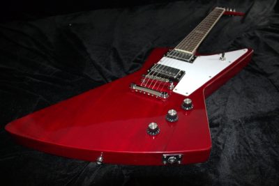Custom Crown Transprent Red Wine Modernistic Explorer 6 String Electric Guitar - Image 7