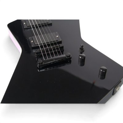 Custom Obsidian Hetfield EII Explorer Black Electric Guitar - Image 4