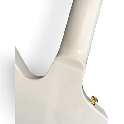 Custom Crown Alpine White Entwistle Korina Explorer 4 String Bass - Image 4