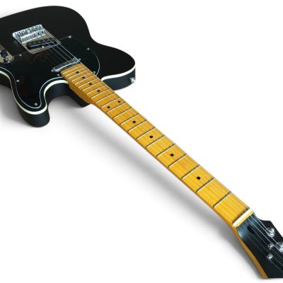 Custom Regent Elite John 5 Matte Black Finish Electric Guitar Aged White Binding - Image 4