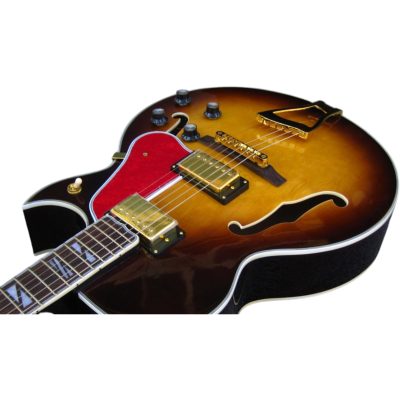 Custom Crown ES175 Vintage Yellow Sunburst Hollow Body Archtop Florentine Cutaway Guitar - Image 6