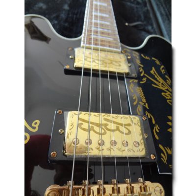 Custom Crown ES335 BB King Lucille Black Electric Guitar - Image 5