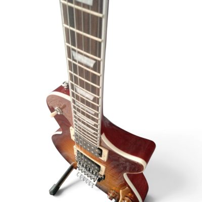 Custom Crown 1960 Iced Tea Flame Maple Top Slim Tapered Neck Profile Floyd Rose Tremolo Guitar - Image 9