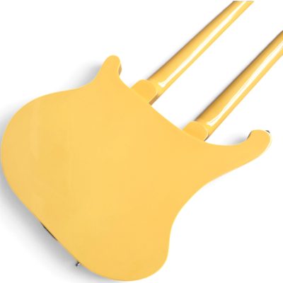 Custom Nova 4080 TV Yellow Geddy Lee Double Neck 4 String Bass 12 String Guitar - Image 7