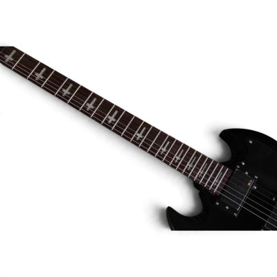 Custom Crown Angus Black Tony Lommi Finish SG Cross Inlays Electric Guitar - Image 4