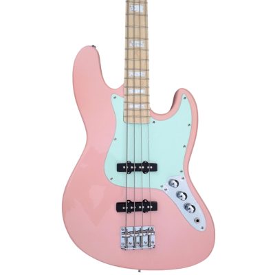 Custom Regent Shell Pink Marcus Geddy Lee 4 String Jazz Bass