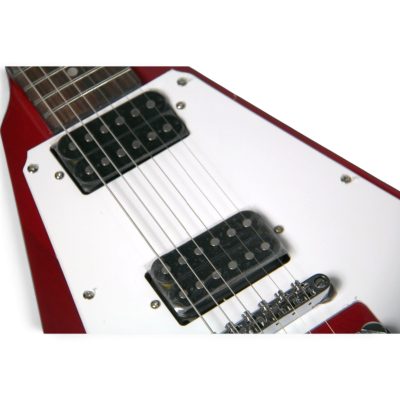 Custom Crown Flying V Jimi Hendrix Heritage Cherry Transparent Electric Guitar - Image 7