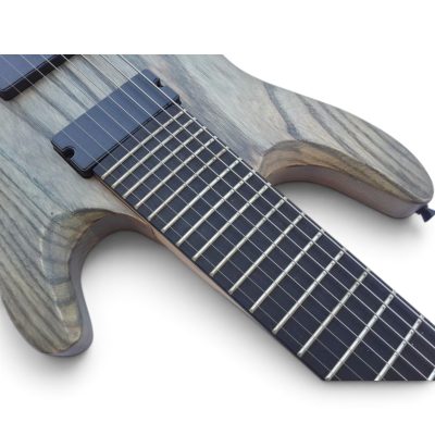 Custom Titan Holcomb Satin Rusty Grey 8 String Guitar - Image 6