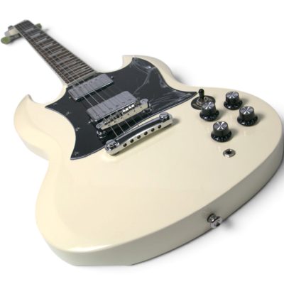 Custom Crown Alpine White SG Jimi Finish Electric Guitar