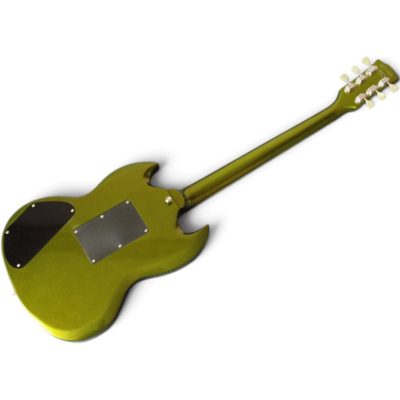 Custom Crown Angus Green Tony Lommi Finish SG Cross Inlays Guitar Floyd Rose Tremolo - Image 3
