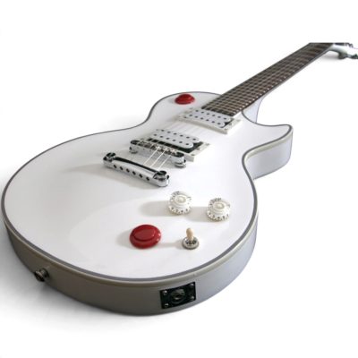 Custom Crown White Buckethead Electric Guitar Push Button Kill Switch - Image 7