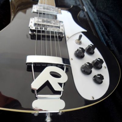 Custom Nova 4003 Black Jetglo 6 String Guitar - Image 6