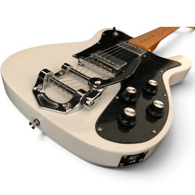 Custom Regent Deluxe Chris Olympic White Finish Bigsby Electric Guitar