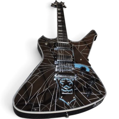 Custom Aurelius PS2000 Paul Stanley Cracked Mirror Finish Electric Guitar - Image 5