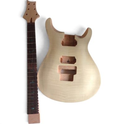 Custom Monarch SE Santana DIY Unfinished Guitar Do It Yourself Body Neck Floyd Rose Tremolo Cavity