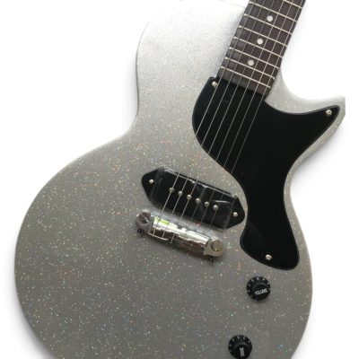 Custom Crown Junior Single Cutaway P90 Pickups Armstrong Metallic Silverdust Electric Guitar - Image 10