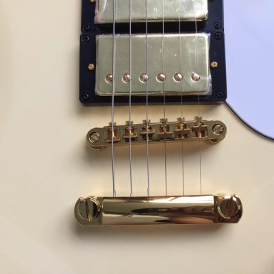 Custom Crown Jimi Hendrix Polaris White 6 String Electric Guitar 3 Pickups - Image 5