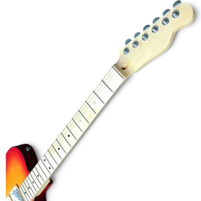 Custom Regent Thinline Fhole Cherry Sunburst Flamed Maple Top Electric Guitar 3 Pickups - Image 5