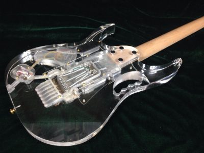 Custom Axis Plexiglass Acrylic Lucite Body Headstock Multi Colored LED Tremolo Guitar Jem Tree Of Life Inlay - Image 13