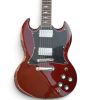 Custom Crown SG Angus Dark Cherry Burgundy Batwing Pickguard Guitar