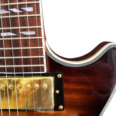 Custom Crown Heritage Cherry Sunburst Flame Maple Top Slim Tapered Neck Floyd Rose Tremolo Guitar - Image 14
