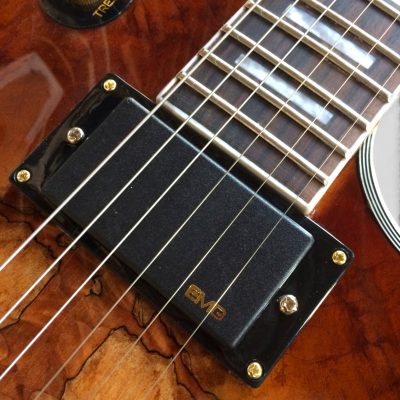 Custom Crown Natural Deadwood Burl Top Finish Electric Guitar - Image 12