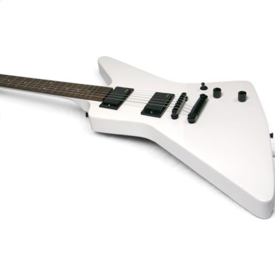 Custom Obsidian Hetfield MX220 Explorer White Electric Guitar - Image 6
