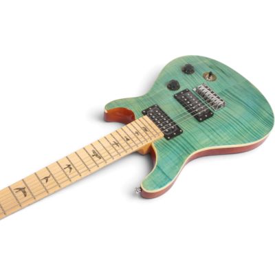 Custom Monarch SE Teal Green Burst Flame Maple Top Guitar - Image 6
