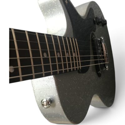 Custom Crown Junior Single Cutaway P90 Pickups Armstrong Metallic Silverdust Electric Guitar - Image 12