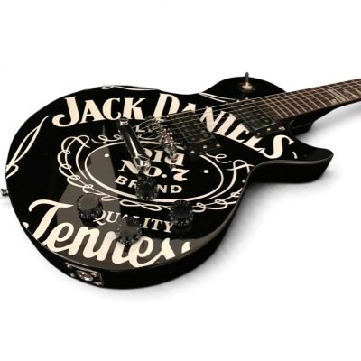 Custom Forge Jack Daniels Black White Electric Guitar - Image 7