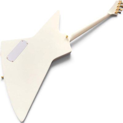 Custom Crown Hale Alpine White Gold Sparkle Pickguard Modernistic Explorer Electric Guitar - Image 4
